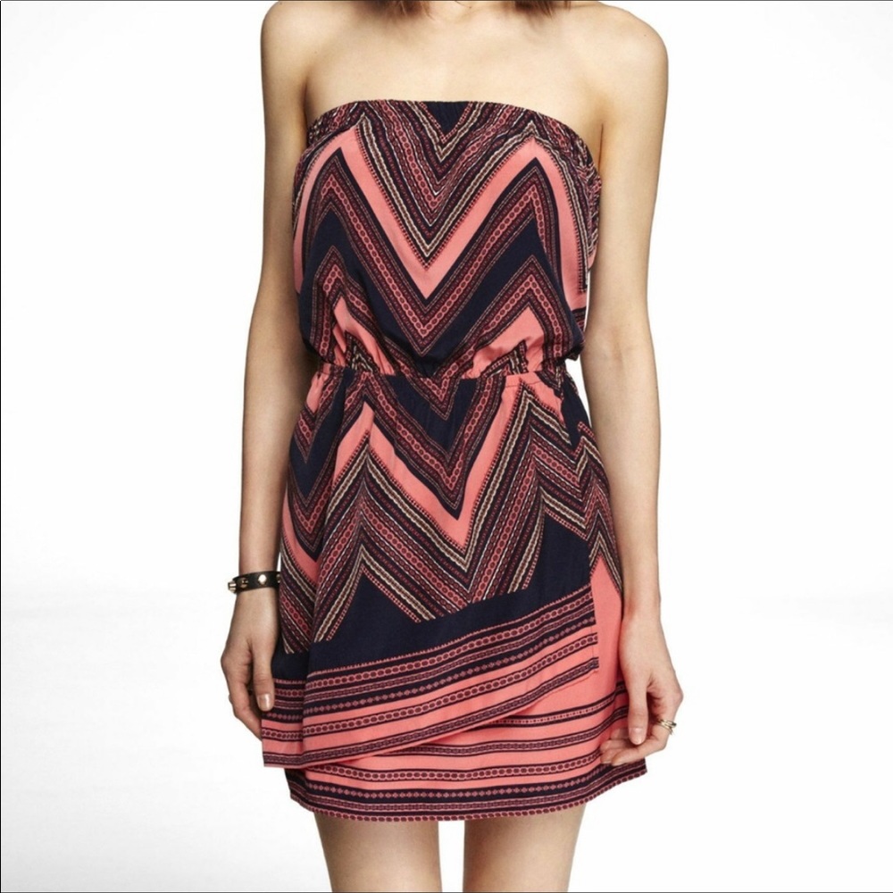 Express Chevron Print Dress